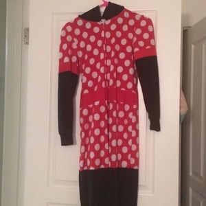 Minnie Mouse onesie.